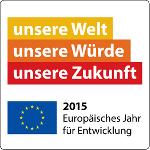 Das Logo zum Europäischen Jahr für Entwicklung 2015 quadratisch (z.B. als Banner etc.)